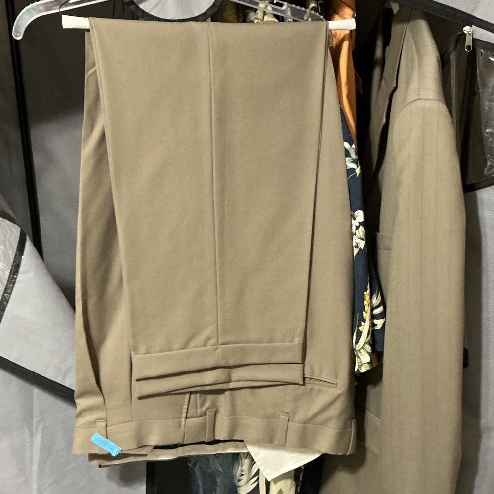 L.L. Bean Taupe Wool Trousers